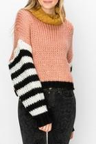  Drop-shoulder Turtleneck Sweater