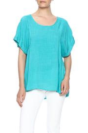  High Low Teal Top