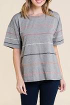  Embroidery Detailed T Shirt