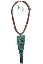  Graduated Squares Necklace