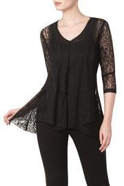  Black Lace Tunic Top