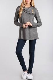  Button Trimmed Top