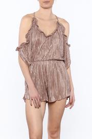 Mocha Pleated Romper