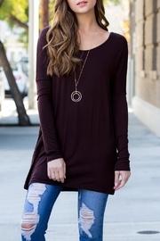  Solid Long-sleeved Tunic