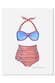  Vintage Bikini Print