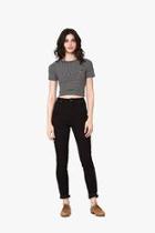  Black Striped Crop