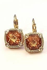  Citrine Zirconia Earrings