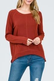  Rust Crewneck Top