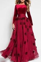  Velvet Bodice Gown