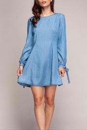  Tie-sleeve Tencel Dress