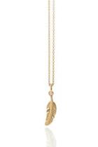  Gold Feather Pendant
