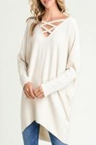  Faux-cashmere Sweater Tunic