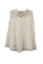  Sleeveless A-line Lace-top