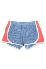  Navy Seersucker Shorts
