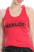  Merlot Racerback Tee
