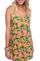  Banana Tie-shoulder Dress