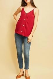  V-neck Button-up Top