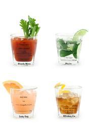  Bartending Glasses Set