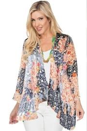  Burnout Floral Cardigan