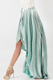  Metallic Asymmetric Skirt