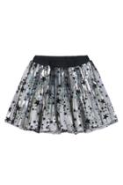  Black Stars Metallic Skirt