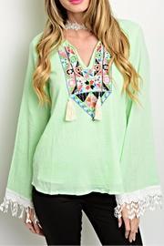  Mint Fringe Top