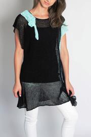  Black & Mint Tunic