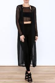  Black Mesh Cardigan
