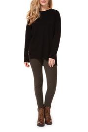  Scoop Neck Sweater W Side Zip