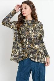  Printed Wrap Top