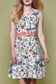  Floral Belted Day Dress