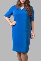  Shift Crepe Blue
