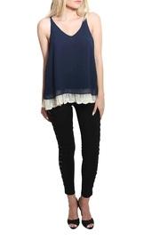  Lace Hemline Top