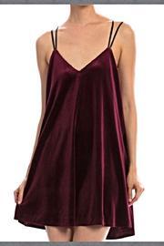  Burgundy Velvet Dress