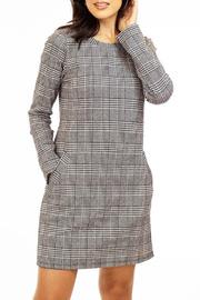  Glen Plaid Ponte Shift Dress