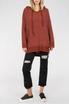  Mohair Pullover Hoodie Dress