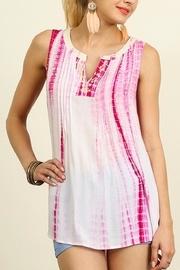  Sleeveless Tye Dye Top