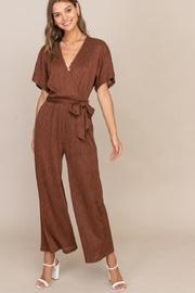  Cappuccino Pleated Jumpsuit