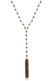  Pyrite Lariate Necklace