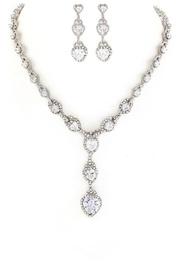  Cz Hearts Necklace-set