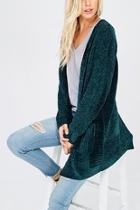  Chenille Cardigan Sweater