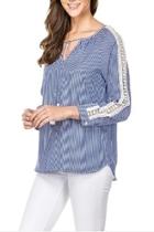  Lace Shouldered Blouse