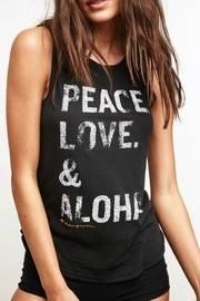  Black Aloha Sleeveless Top