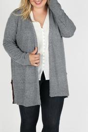  Heathered Charcoal Cardigan