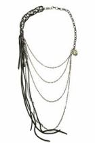  Leather Chain Necklace
