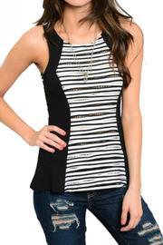  Cutout-back Colorblock Tank