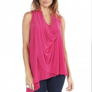  Cowl Asymmetrical Tank Top