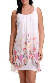  Draped Floral Dress