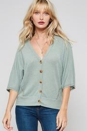  Light 3/4 Button Down Sweater