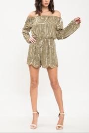  Olive Sequin Romper